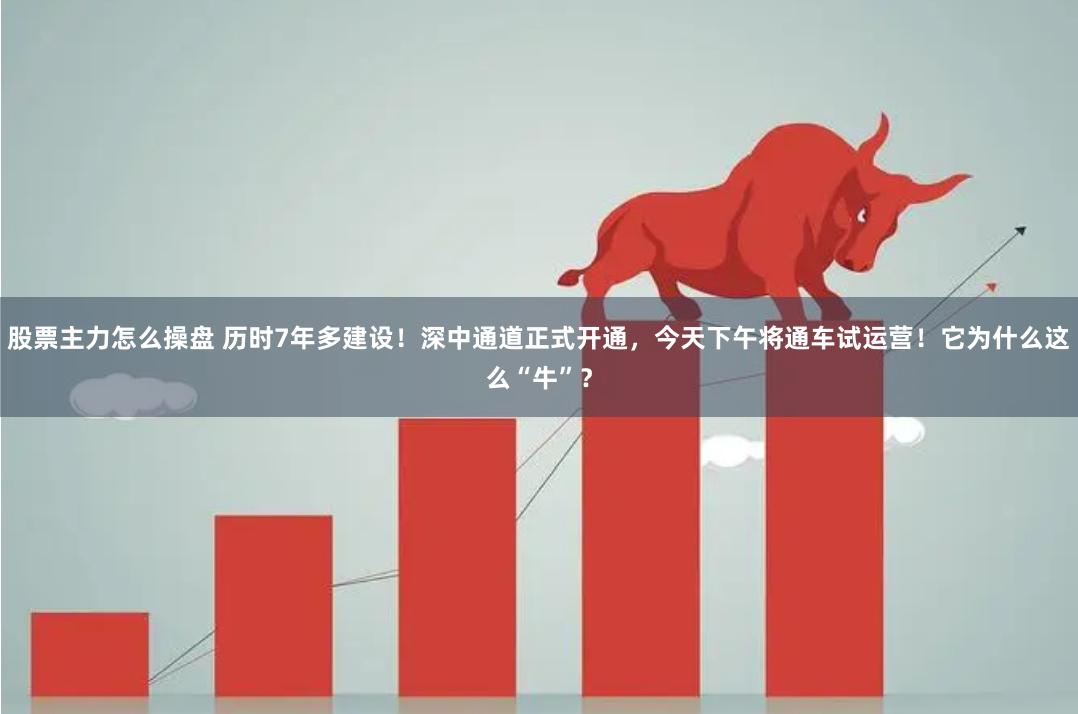 股票主力怎么操盘 历时7年多建设！深中通道正式开通，今天下午将通车试运营！它为什么这么“牛”？